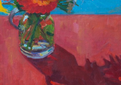 Bouquet on Red