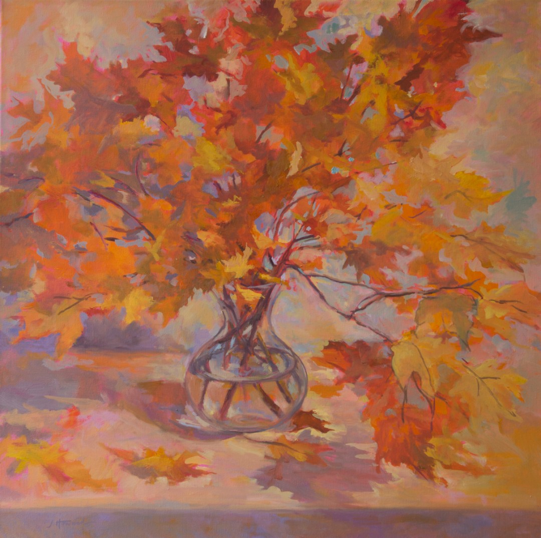 Yellow Leaves, 3o" x 30", oil on canvas