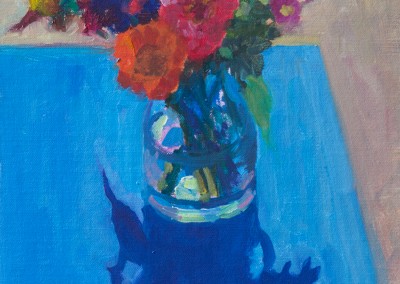 Bouquet on Blue