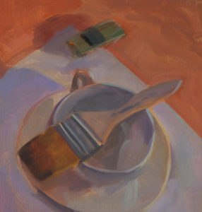 50-day, Light on Cup, Brush, and Car