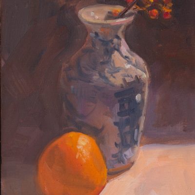 Vase And Clementine