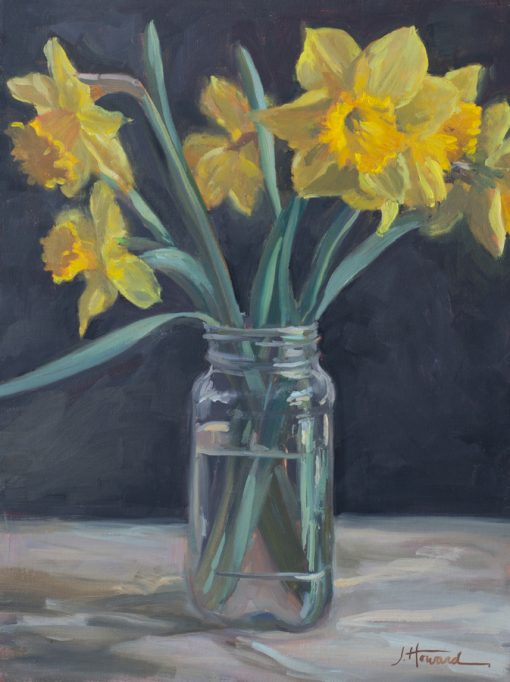 Daffodils on Black