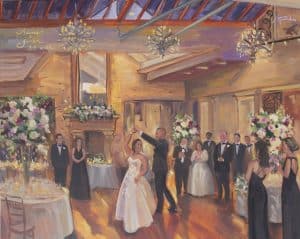 First Dance at the Fox Hollow in Somerly room